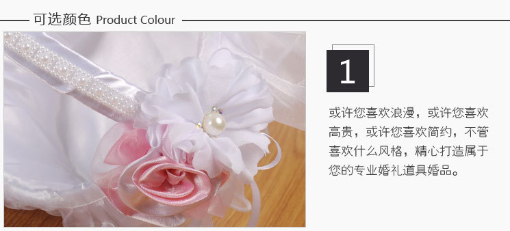 European and American creative wedding lace flower baskets, white bride flower girls scattering flowers, small flower baskets, wedding supplies wholesale detail image 3