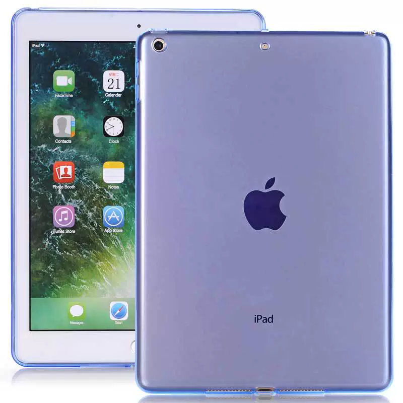 Новый iPad 9.7 2017 Прозрачный TPU чехол для планшета ультратонкий задняя защита против падения полупрозрачный