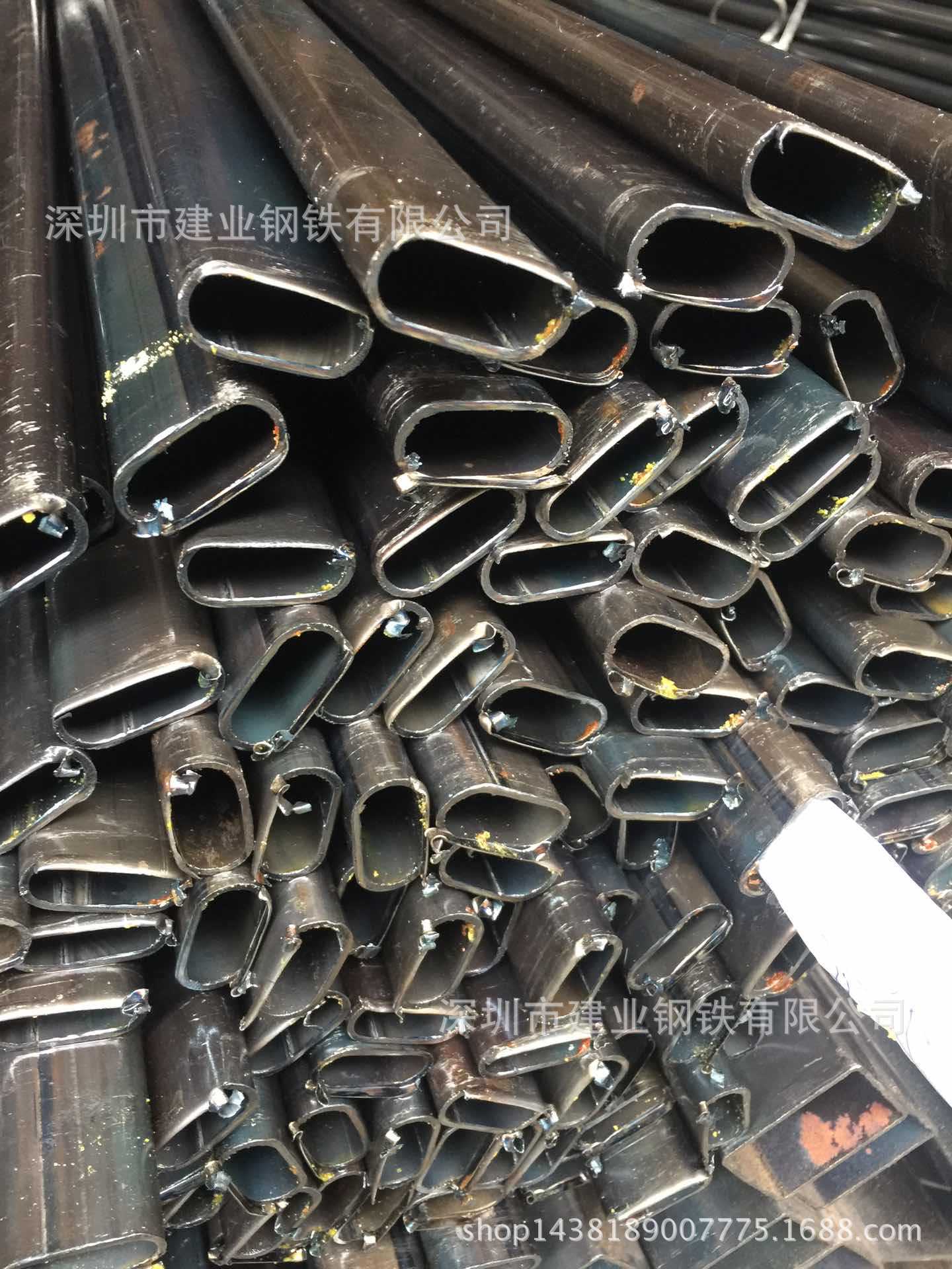 椭圆铁管20*45镀锌椭圆鸭蛋管40*60 热镀锌铁方管80*250 价格优