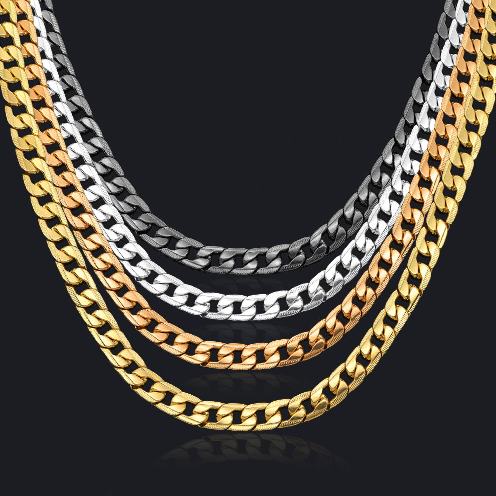 silver chains for men cuban link
