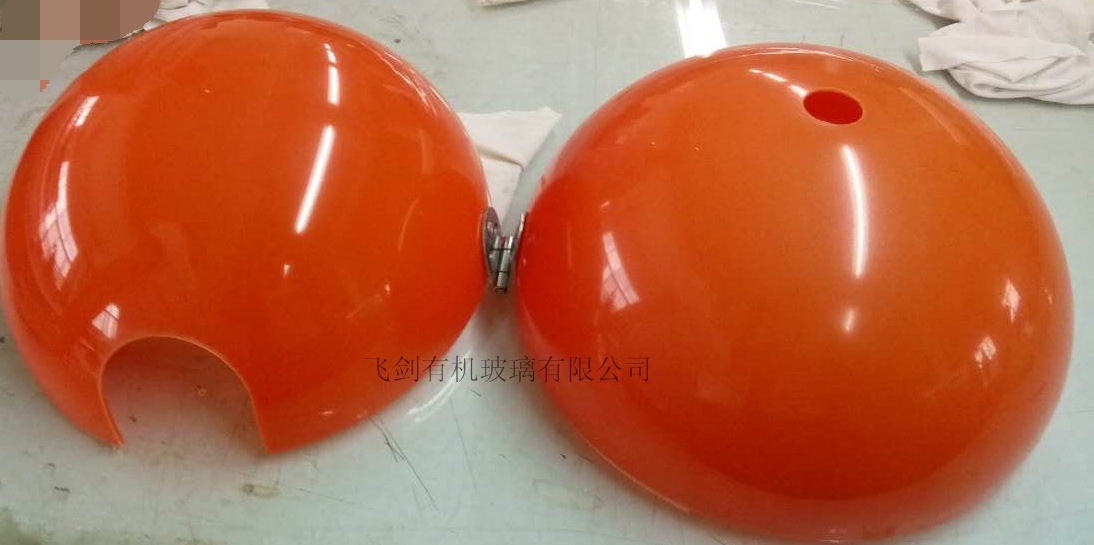 红色亚克力整球 自由开关亚克力球 有机玻璃红色球