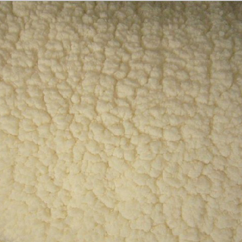 江苏厂家直销保暖棉花绒面料 泡泡绒 羊羔绒针织面料 现货供应