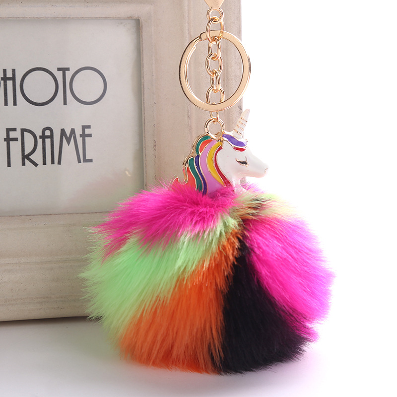 50g Weight Keychain Classification 1 Piece Quantity Daily Occasion Plush, Metal Material Unisex Gender Cute, Sweet Style 1 Piece Cute Sweet  Plush Metal Unisex Keychain 4