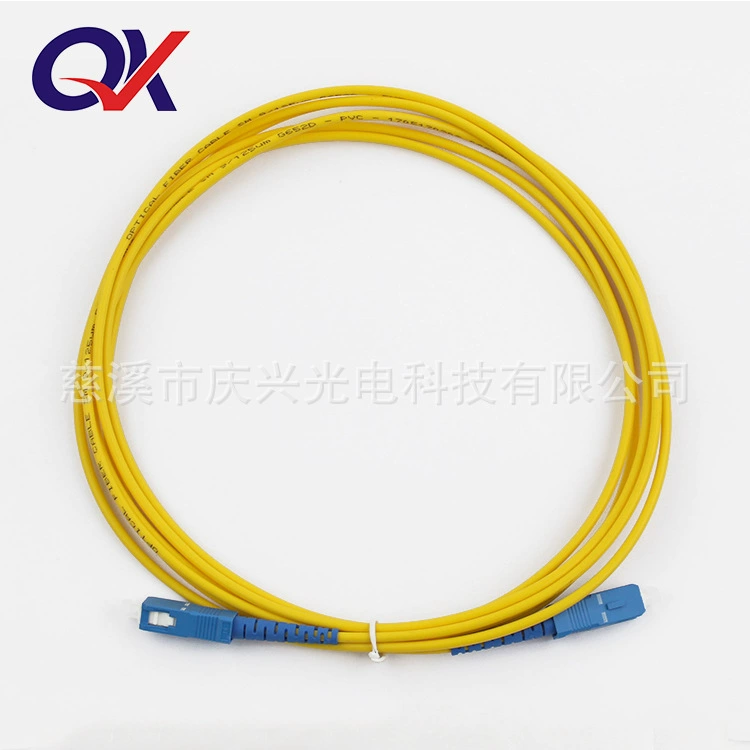 SC-SC одномодовый одножильный 3m оптоволоконная перемычка с косичками на заказ