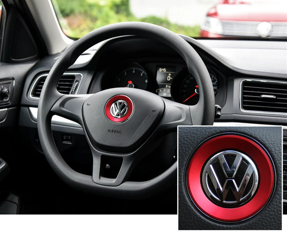 Applicable to the Volkswagen steering wheel, the bright column decoration circle of the new Polo Tu, An Langyou Watch Passat sequins