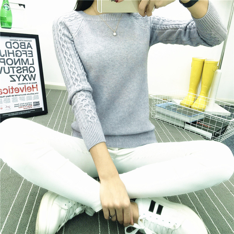 2018 new pattern sweater Socket Sweater women Hanbanchao Long sleeve Primer Sweater Women's wear