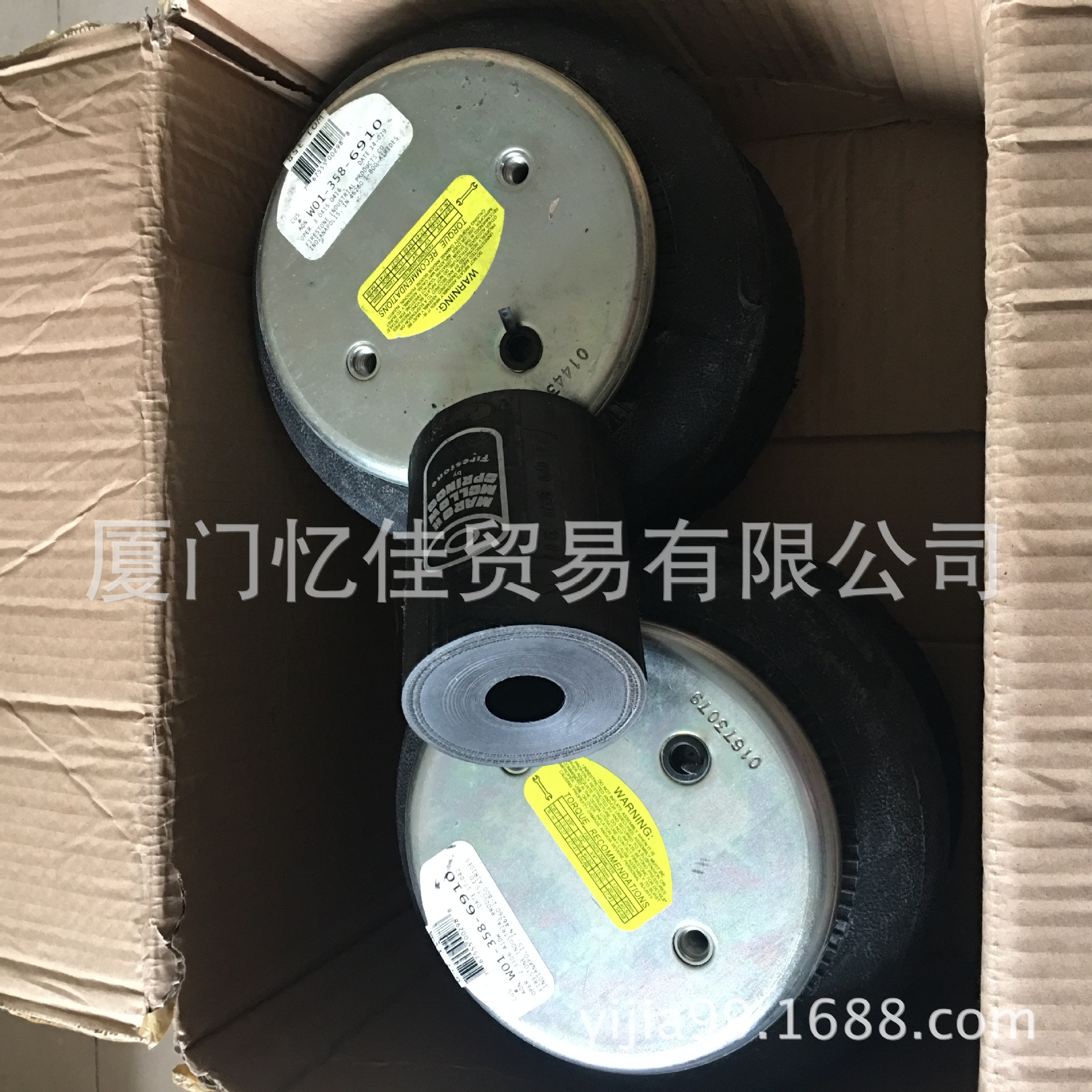 FIRESTONE工业气囊 W01-358-6910 工业橡胶气囊 工业气动隔振器
