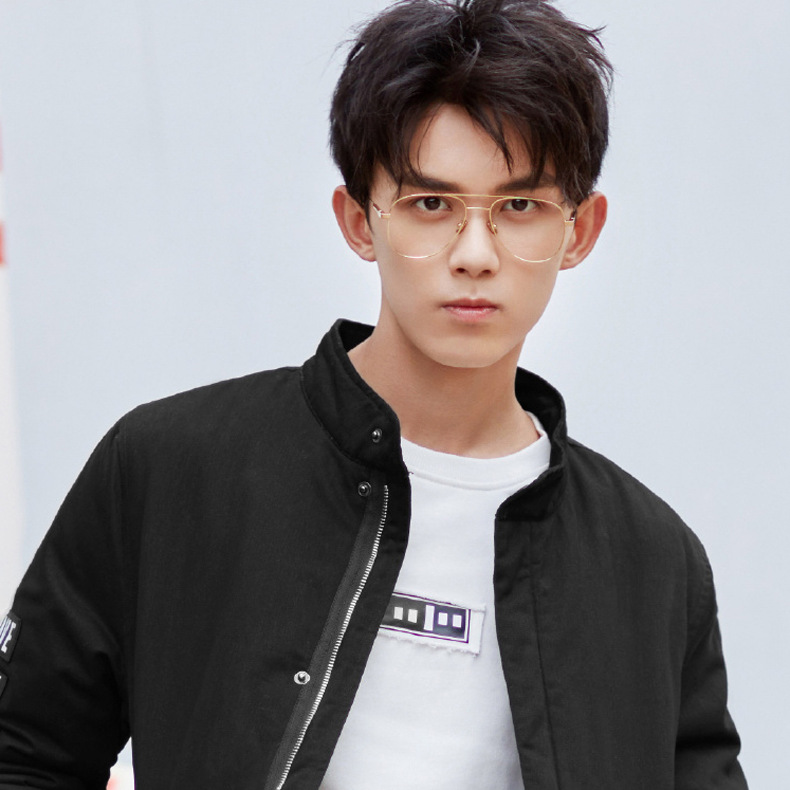 新款蛤蟆镜轻盈不锈钢飞行员眼镜女大脸近视眼镜框男眼镜