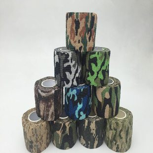 No adhesive self-adhesive telescopic non-woven fabric outdoor camouflage tape hunting camouflage riding