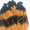 Elastic black and yellow two-color football nylon basketball mesh bag, Birthday gift, wholesale