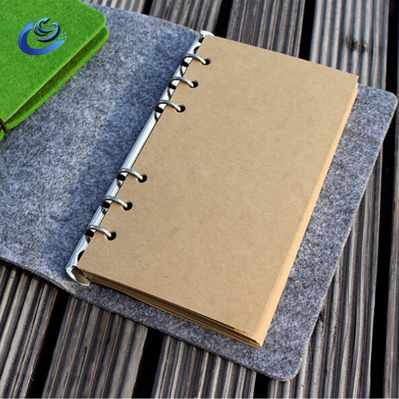【批发定做】各种颜色毛毡笔记包时尚大气手拿笔记本可按需求定制
