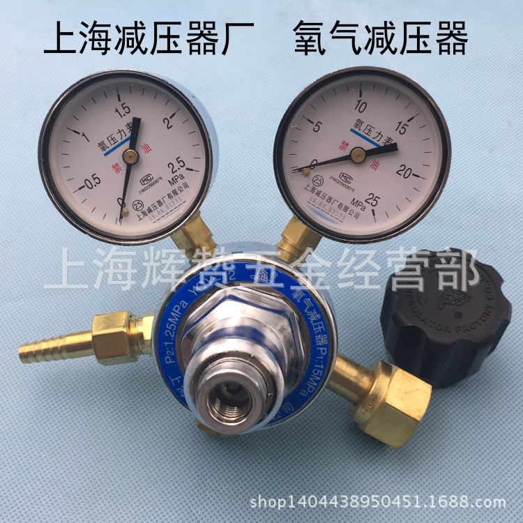 YQY-12氧气减压器减压阀压力表调压稳压器上海减压器厂