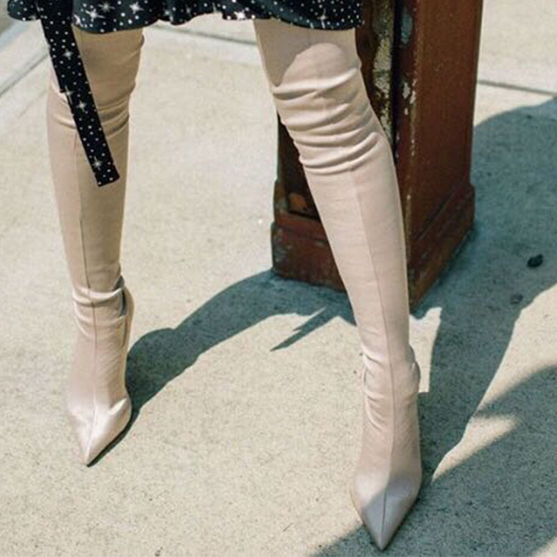 Bottes femme XINGSHIFANG en Tissu élastique - Ref 3354878 Image 14