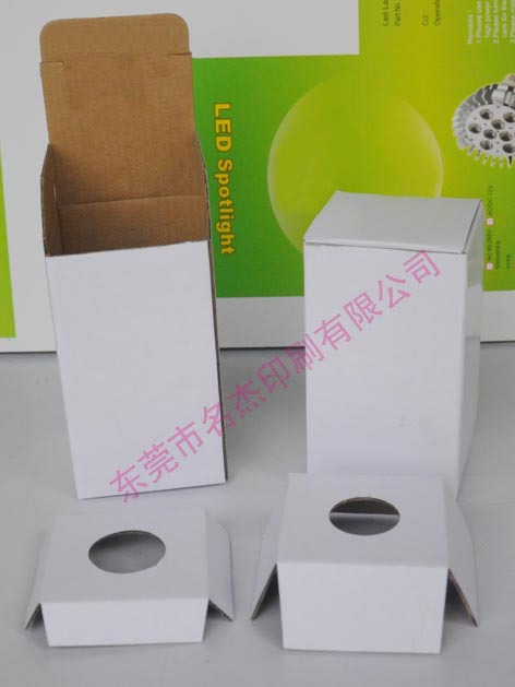 77X77X151MM球泡灯包装盒，感应灯泡纸盒，LED灯中性盒
