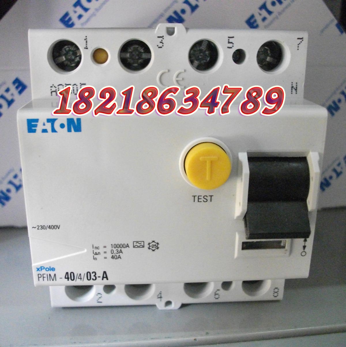 EATON PFIM-40/4/03漏电开关,40A4P原装正品现货
