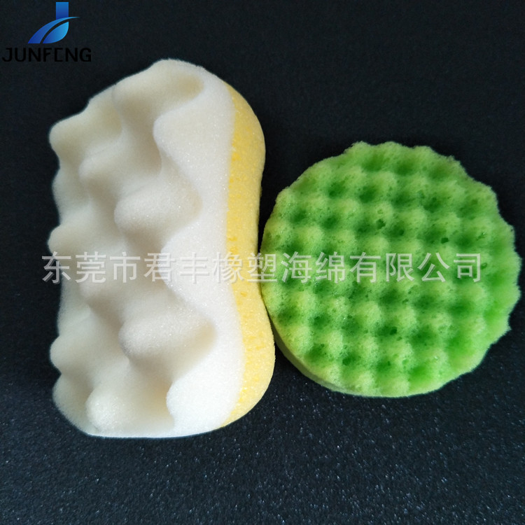 加工宠物沐浴粗孔海藻棉擦 吸水清洁粗孔8字形海绵擦洗车打蜡海绵