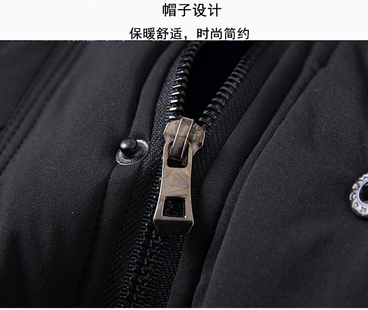 中年爸爸装冬季羽绒棉服父亲棉袄男装冬装外套中老年男士加厚棉衣