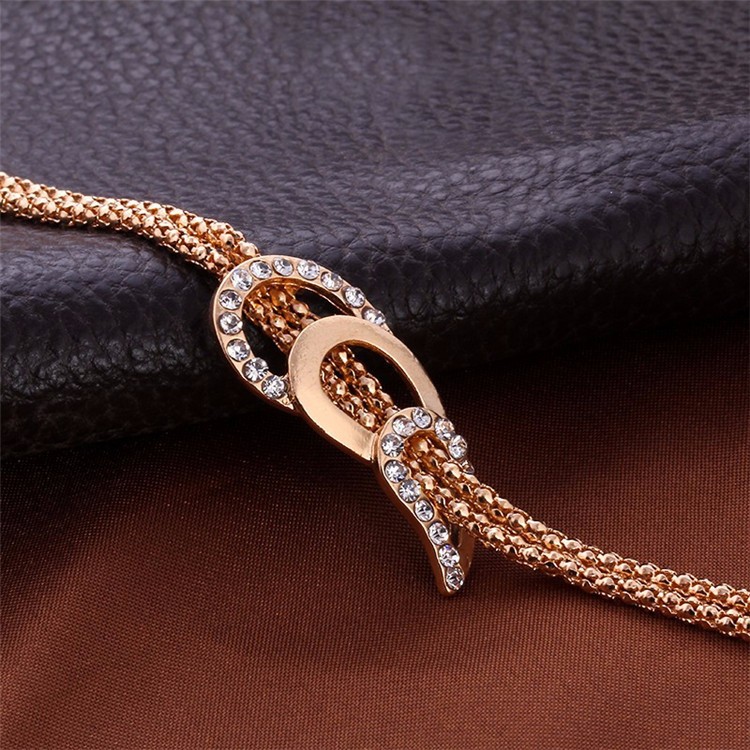 Fashion Jewelry Five-ring Suit Necklace Earrings Bracelet Ring Four-piece Wholesale Nihaojewelry display picture 5