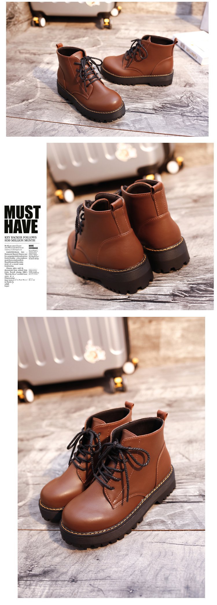 Bottes femme HALINFER  HAN LINGFEI en PU artificiel - Ref 3354738 Image 16