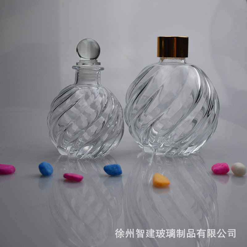 现货供应玻璃无火香薰瓶卡口螺口50毫升100毫升高档香薰瓶 挥发瓶