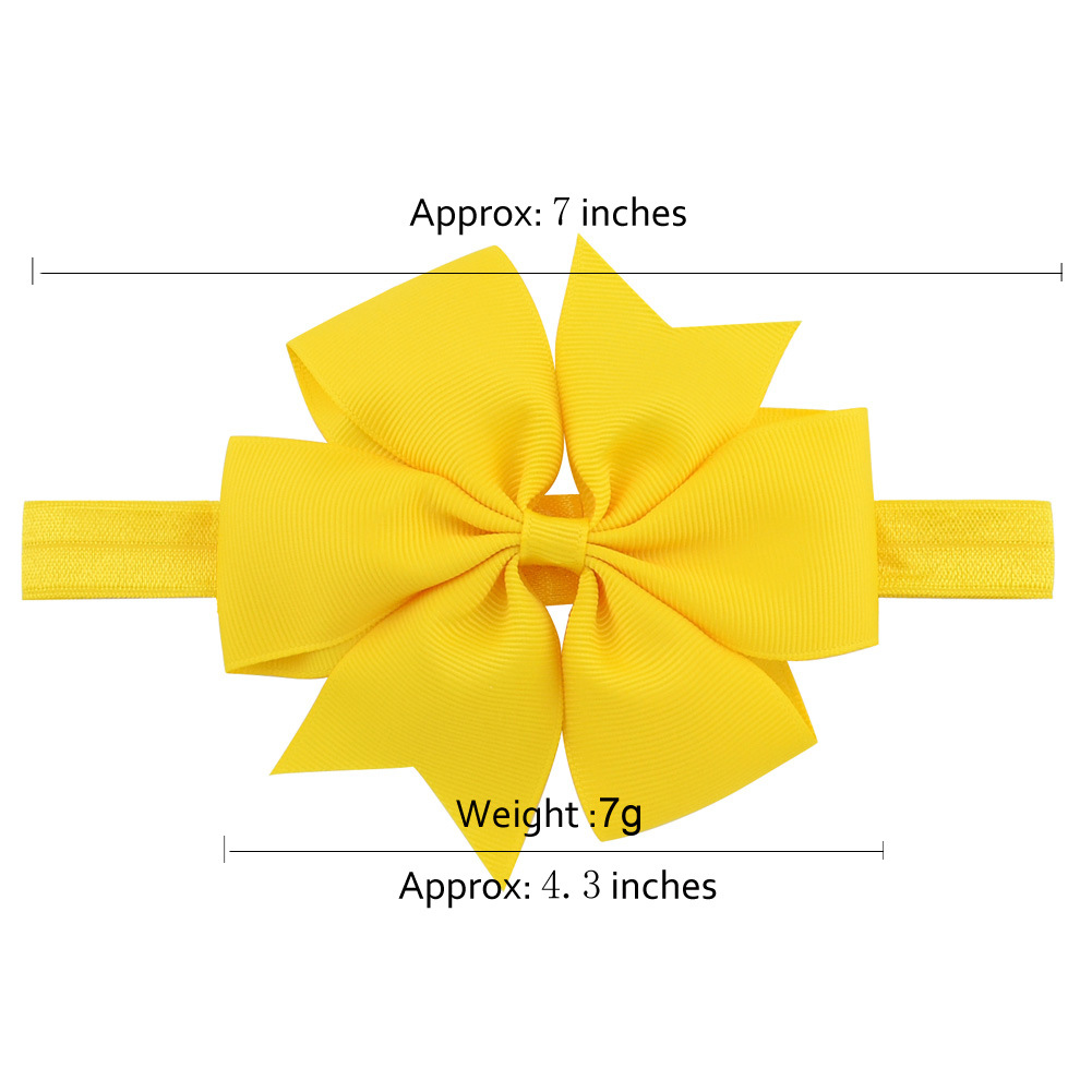 Children's Hairband Ribbon Bow Hairband European And American Children's Accessories display picture 1