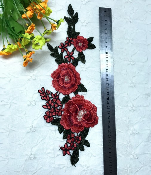 New Color Embroidery Water Soluble Collar Flower Applique Lace Collar Diy Flower Collar Sewing Accessories Clothing display picture 4