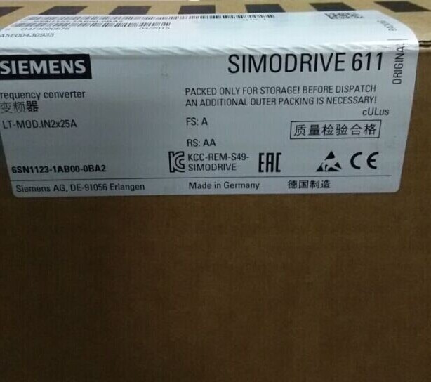 西门子6SN1123-1AB00-0BA1全新原装正品现货