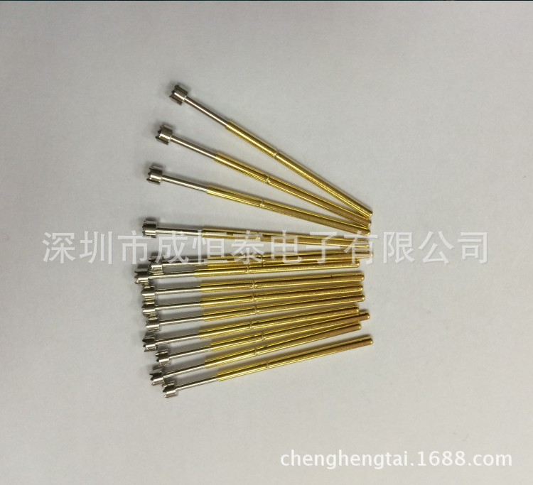 1.7弹簧测试针P100-H3 针头直径1.8MM 九齿梅花头 华荣探针