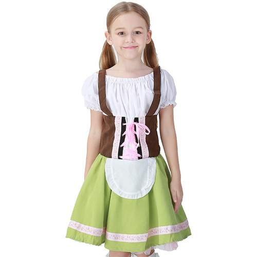 Halloween new German Oktoberfest costumes, girls and older children's parent-child costumes, maid costumes, kindergarten performance costumes