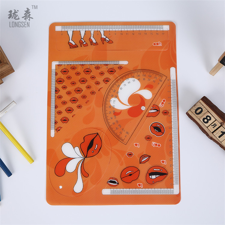 工厂生产 优异尺子文具套餐 直尺半圆尺 款式多样 来样定制