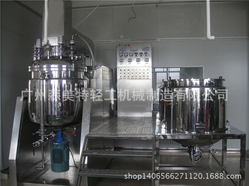 药膏 粉底 膏霜 牙膏 高粘度 300L液压升降式内外循环均质乳化机