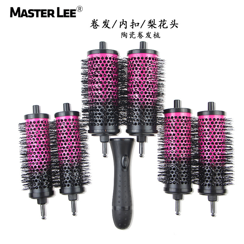 Maestri 세라믹 빗 곱슬 머리 빗 라운드 롤 빗 분리 가능한 머리 빗 음이온 알루미늄 튜브 빗 도매