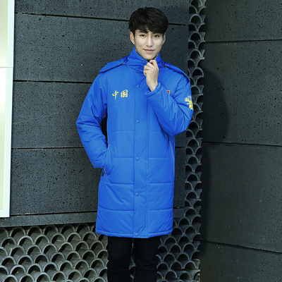 秋冬新款運動棉大衣男式外套加保暖中長款棉服訓練服大碼棉服男