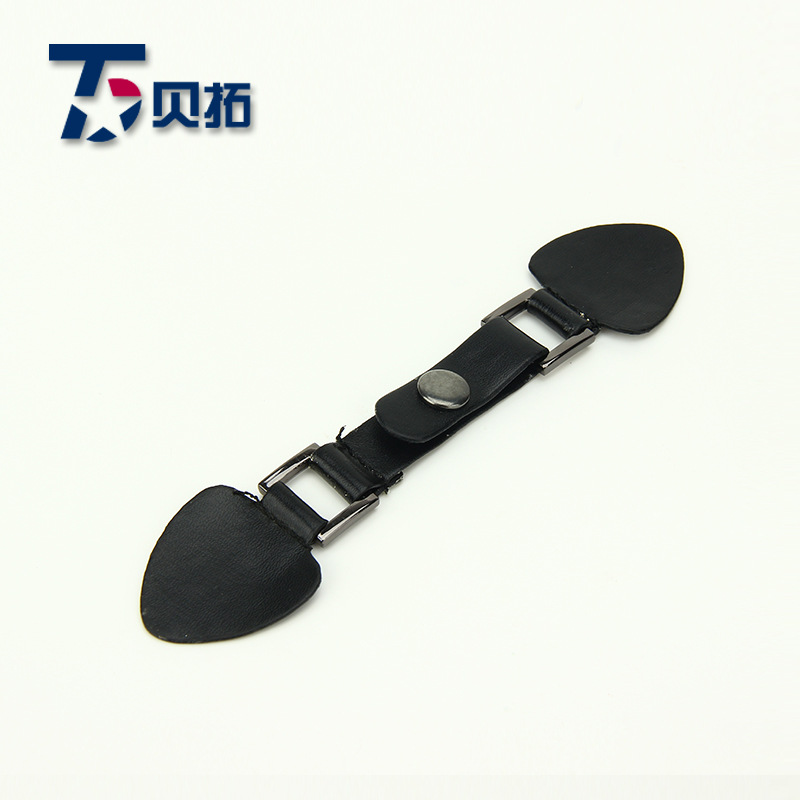 供应一字皮革撘扣 服装腰扣皮革金属对扣 风衣大衣金属皮对扣