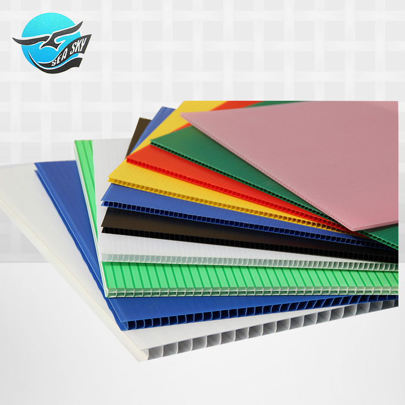 厂家中空塑料板 中空塑料隔板无毒pp塑料板 封边中空板隔层