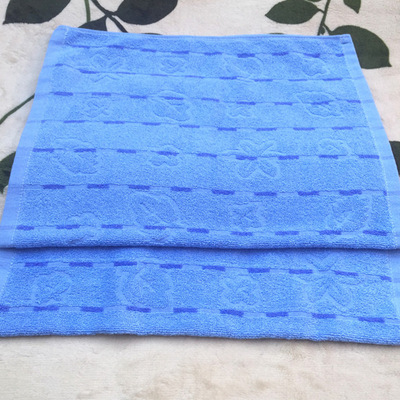 批发定制纯棉枕巾学生宿舍纯蓝色枕巾46*75cm学生枕巾包检测质检|ru