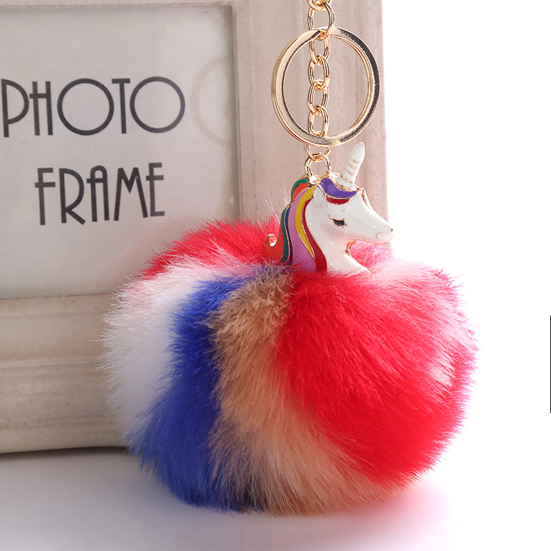 50g Weight Keychain Classification 1 Piece Quantity Daily Occasion Plush, Metal Material Unisex Gender Cute, Sweet Style 1 Piece Cute Sweet  Plush Metal Unisex Keychain 5