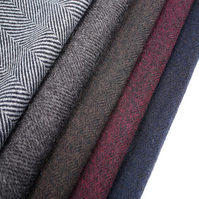 Woven Fur Herringbone wool Wool Western-style trousers Woolen Fabric men and women Autumn and winter overcoat man 's suit Textile fabrics