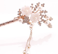 New Retro Style Accessories, Yanyun Hair Accessories, Flower Ethnic Style Hairpins with Tassels
