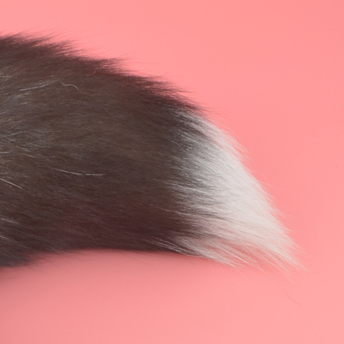 Small metal dog tail anal plug, real hair tail anal plug, fox anal plug, adult alternative sex product