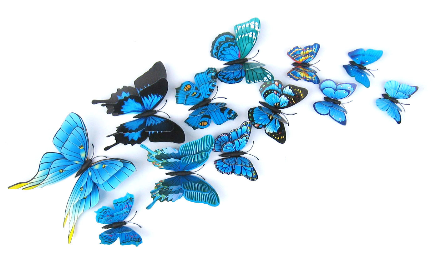 Creative Butterfly Wall Stickers 12-piece Set display picture 22