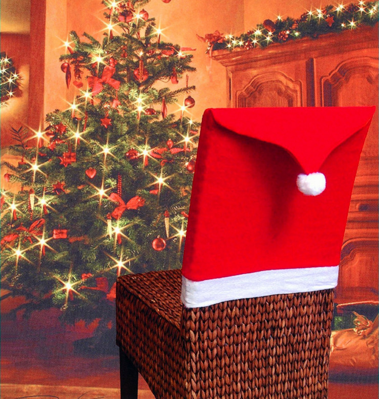 Christmas Boutique Christmas Chair Cover Chair Cover Christmas Supplies Dining Table Decorations Christmas Decorations_voghion.com