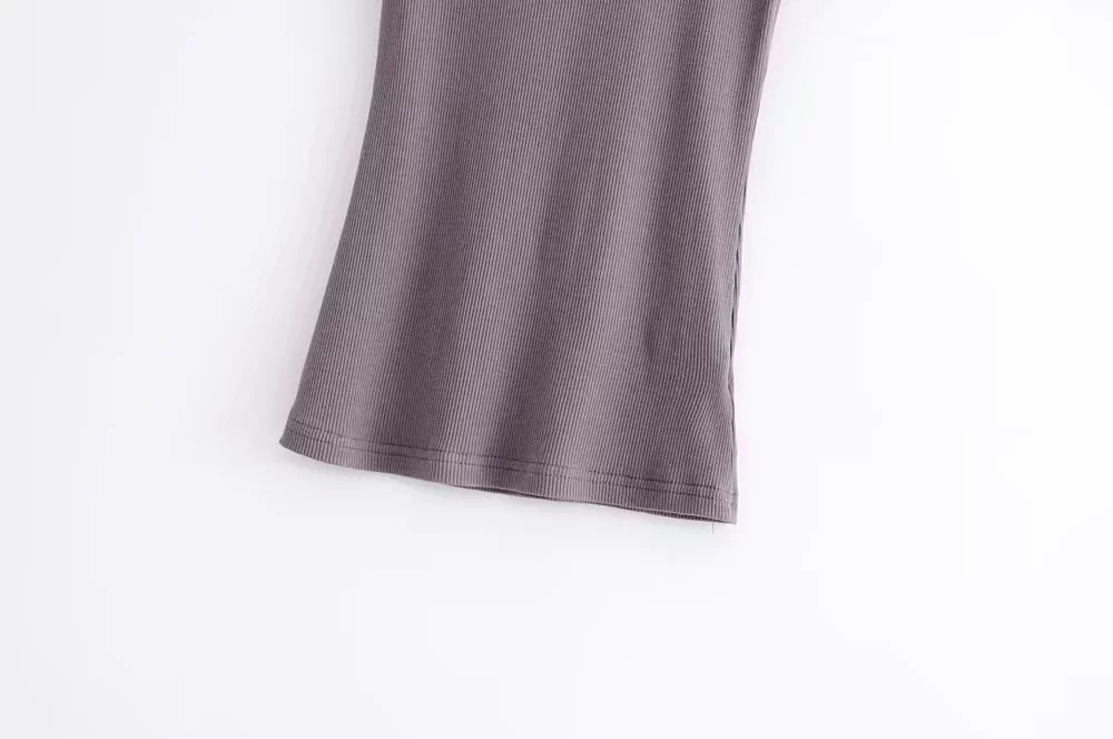 Solid color slim T-shirt NSAC48739