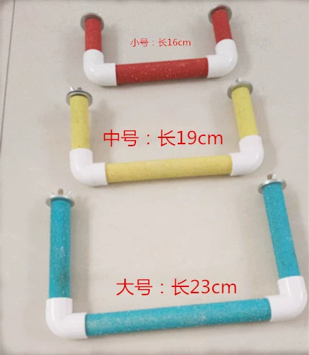 Оптовый попугай шлифовальная палочка комбинация шлифовальный коготь Stand Bar скраб стенд палка птица шлифовальный коготь попугай стенд бар поставки птичья клетка