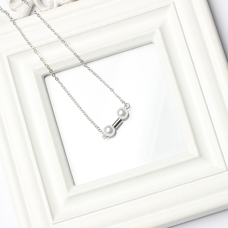 8g Weight Necklace Classification Wedding, Travel Occasion Women'S Gender Gold, Silver Color Fashion Pearl Short Necklace 无
