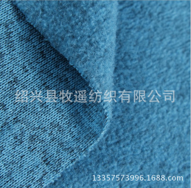 北极绒抓绒毛 粗针抓毛 毛织面料 全涤针织抓毛 染色面料时尚女装