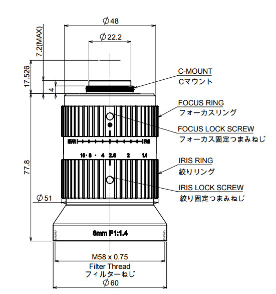 日本进口MORITEX茉丽特工业机镜头 ML-U0814MP9 FA CCTV 镜头