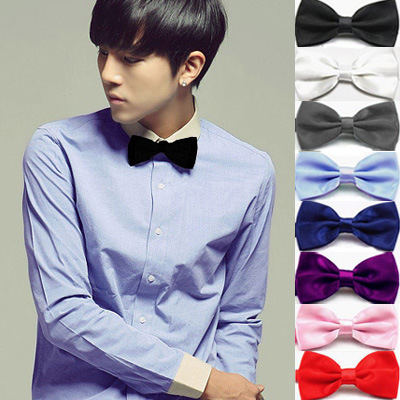 Dress Men's Solid Color Wedding Bow Tie Adult Gentleman Business Bow Tie Korean Monochrome Bow