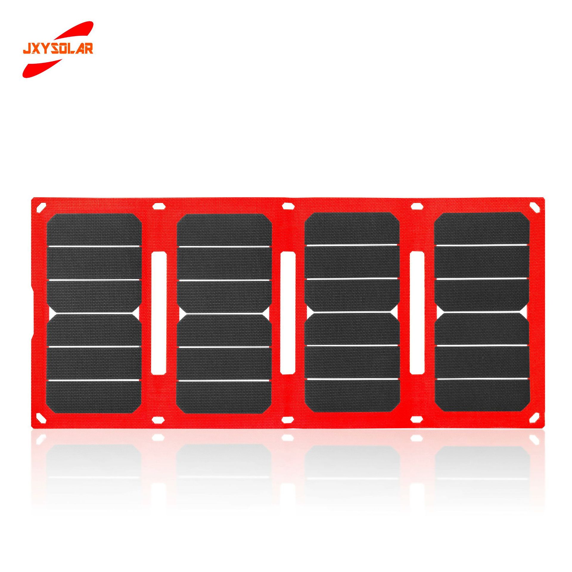 ETFE SUNPOWER 28W快充太阳能充电器 支持9V 12V智能识别太阳能折