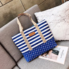 Capacious shopping bag one shoulder for leisure, Korean style